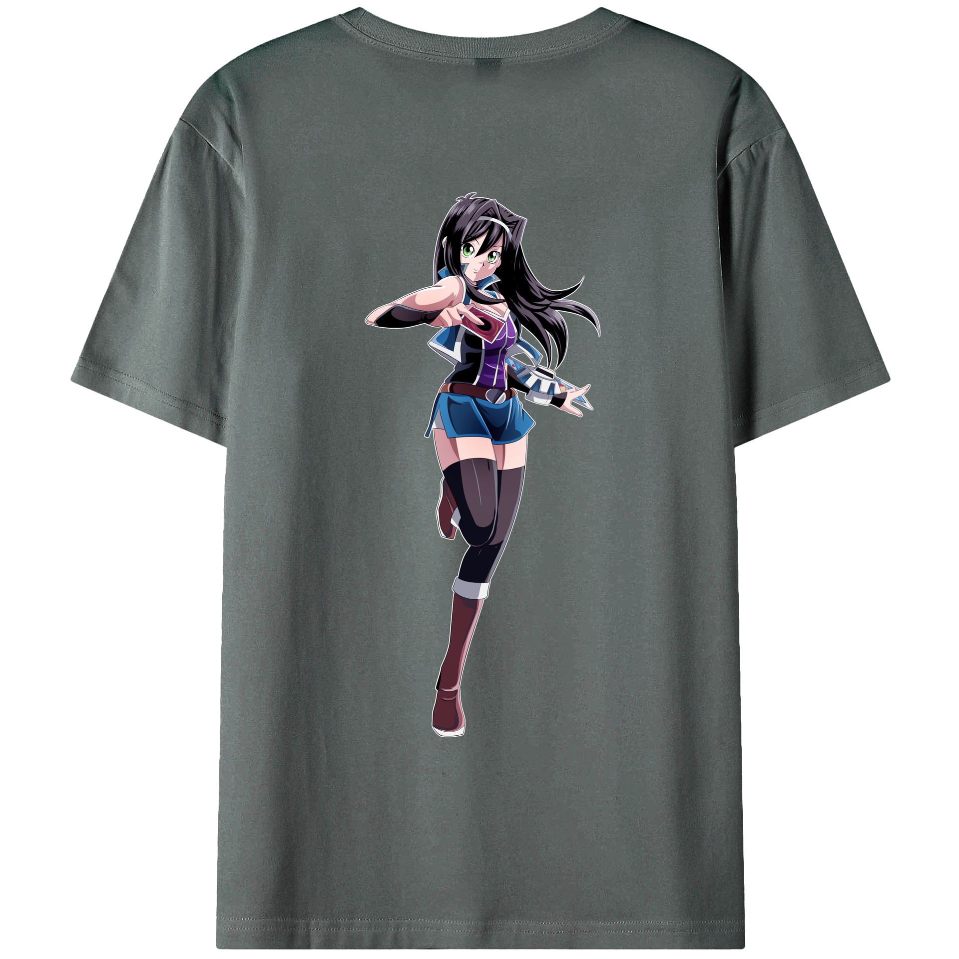 （画像用） 遊☆戯☆王 Yu-Gi-Oh! 綿100％ メンズ半袖Tシャツ（バックプリント） 通気性